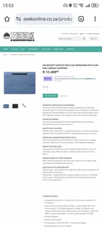 MICROSOFT SURFACE PRO 11 SNAPDRAGON X PLUS 512GB/16GB PLATINUM COMBO