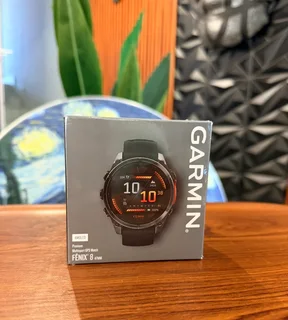 Sealed Garmin Fenix 8 47mm Amoled Sapphire Multisport Smartwatch - Carbon Grey