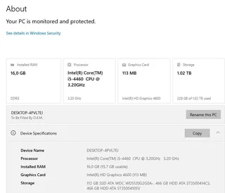 Intel i5 4th Gen Desktop Computer