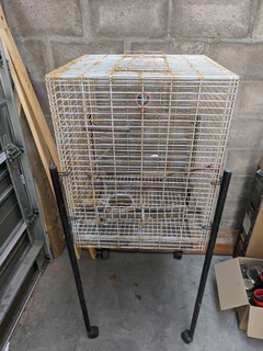 Bird cage including stand
