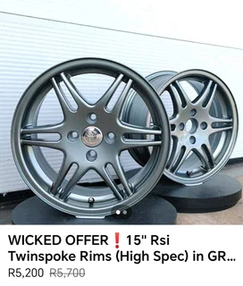15" Twinspoke Replica Rims