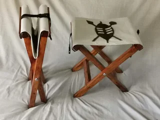 Handmade Quality Camping Chairs with Springbok skin motifs