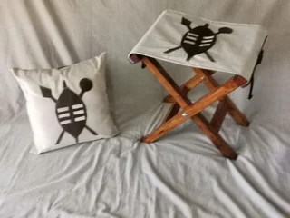 Handmade Quality Camping Chairs with Springbok skin motifs