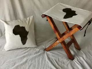 Handmade Quality Camping Chairs with Springbok skin motifs