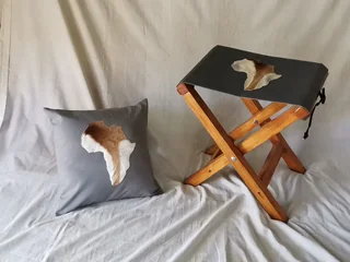 Handmade Quality Camping Chairs with Springbok skin motifs