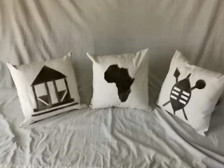 Handmade Quality Cushion covers with Springbok skin motifs