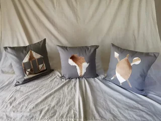 Handmade Quality Cushion covers with Springbok skin motifs