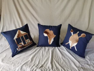 Handmade Quality Cushion covers with Springbok skin motifs