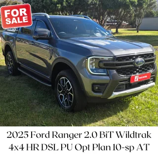 2025 Ford Ranger 2.0 BiT Wildtrak4x4 HR DSL PU Opt Plan 10-sp AT