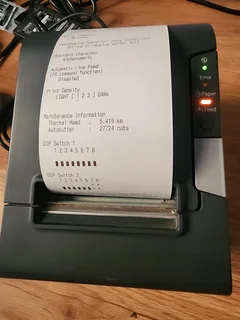 Epson TM-T88V Thermal Till Slip Printer usb type