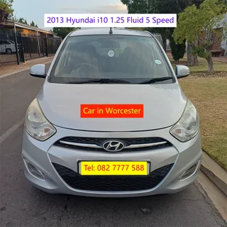 2013 Hyundai i10 1.25 GLS Fluid 5 Speed (Only 163900km)(Facelift)