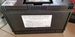 Excis FMF102 12v 102ah maintenance free deep cycle battery