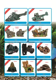 Tank Ornaments And Driftwoods