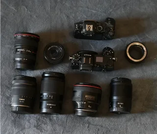Nikon and Canon Photography Equipment