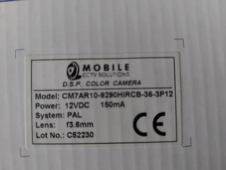 CCTV security dome camera