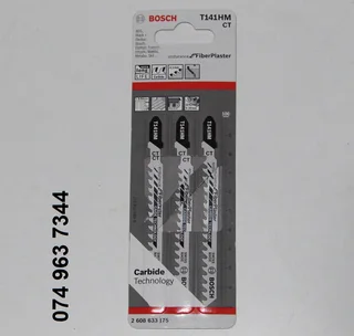 Bosch T141HM CT Fibre Cement Tungsten Tipped Jigsaw Saw Blades*NEW*