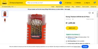 Ruwag Titanium Steel Drill Bit Set 25 Piece*NEW*