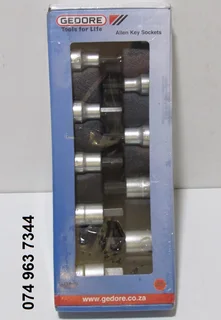 Gedore 10pc Metric Allen Key Socket Set 1/2&#34; Drive 5-19mm*NEW*