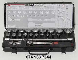 Wurth Zebra Multi 1/2 inch Drive Professional 23 Piece Socket Set