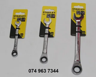 Stanley 3 Piece Ratchet Combination Spanner Set Metric*NEW*