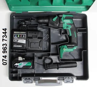 Hikoki Dh18dpb 18v 8ah Ultra Compact Brushless Cordless Sds&#43; Rotary Hammer Drill Set*as New*