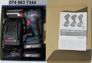 Bosch Professional GDX18V-200C BT BL 3-Speed Cordless 200Nm 1/2" Drive Impact Wrench Set*NEW*