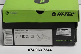 Hi-Tec Gemini Trail Mens Trainers - Size 11*NEW*