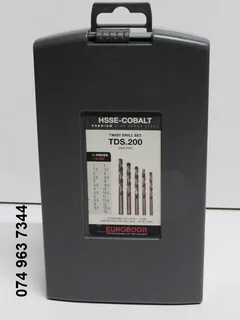 Euroboor TDS.200 Industrial Cobalt HSS Steel Drill Bit Set 25 Piece*AS NEW*