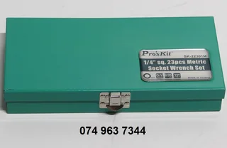 Pro&#39;sKit SK-22301M 23pc 1/4inch Drive Metric Socket Set