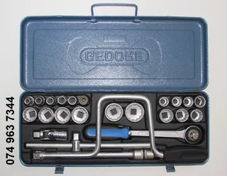 Gedore C19 TMZ 24pc Bi-Hex 1/2&#34; Drive Heavy Duty Socket Set*AS NEW*