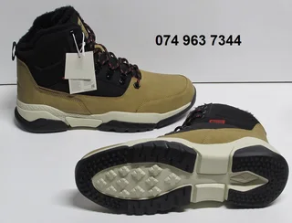 CROPP Brown High Top Lace-Up Men&#39;s Casual Light Weight Boots*NEW*