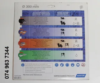 Norton Clipper Pro-Line ZDH DUO Diamond Blade – 12inch / 300mm*NEW*