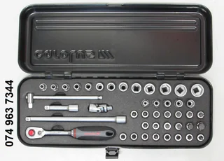 CAROLUS 44pc 1/4inch Drive Professional Socket And Bit Set in Metal Box*NEW*