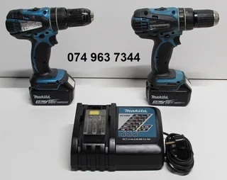 Makita DHP456 18V 3Ah Cordless Impact Drills / Drivers Set