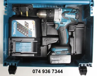 Makita DHP481 115Nm 18V Brushless Industrial Cordless Lithium Ion Impact Drill Driver Kit