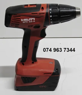 Hilti SFC22-A Compact Cordless 22V 5.2Ah Li-Ion Drill / Driver with 13 mm Keyless Chuck