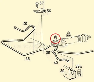 Mercedes-Benz Ponton brake light switch
