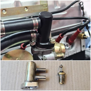 Mercedes-Benz W108/W111/W113 fuel injection pump thermostat and housing