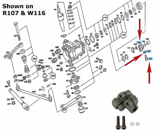 Mercedes-Benz 107 series SL/SLC steering coupling
