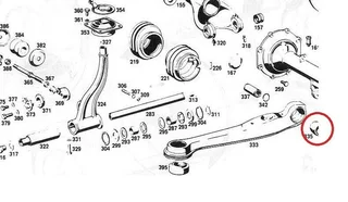Mercedes-Benz diff trailing arm rubbers