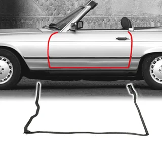 Mercedes-Benz R/C107 series SL/SLC door rubber set