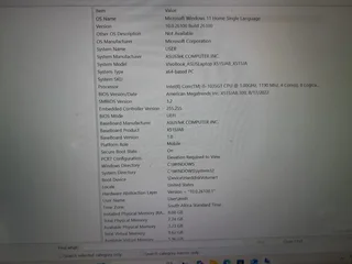 Asus Core i5 notebook for sale 10th Gen processor