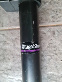 On stage bassbin subwoofer screw in pole with crank adjustable height