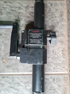 On stage bassbin subwoofer screw in pole with crank adjustable height