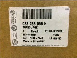 VW Polo 1.9 TDi 96kW Turbocharger for ASZ engine