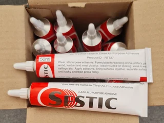 Clear Contact Adhesive Cable Glue Tubes New Fresh