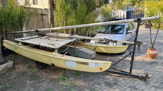 Hobie 14 Catamaran on Road Trailer 2nd