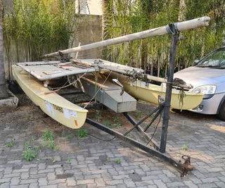 Hobie 14 Catamaran on Road Trailer 2nd