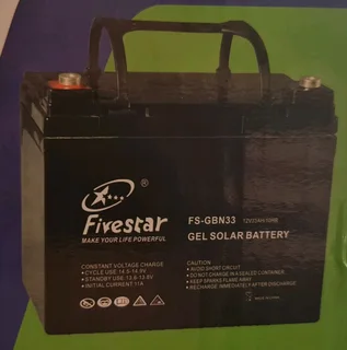 33Ah Gel Battery 12V New