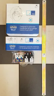 Roll Up Garage Door Motor Kit New Complete Batteries Remotes